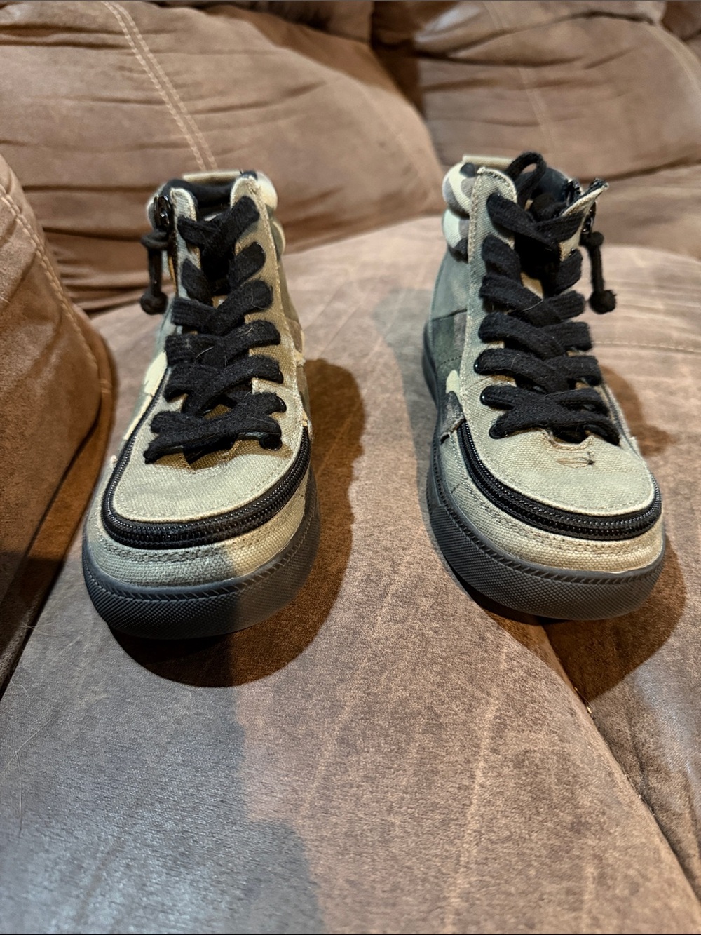 Billy Kids High-Tops with zippers! Camouflage look